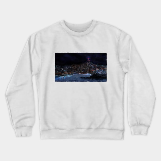 Cityscape Crewneck Sweatshirt by asteltainn